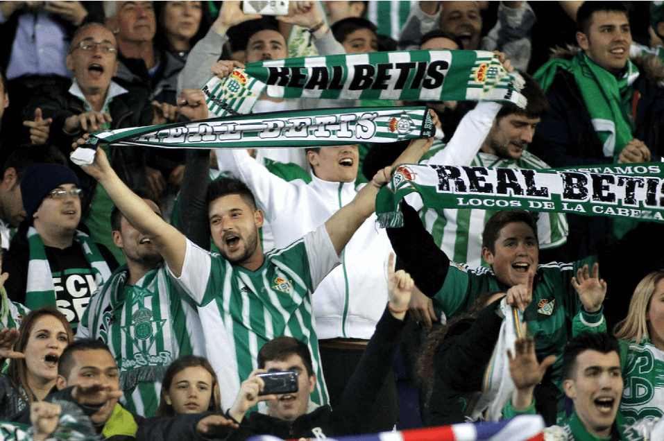 Real Betis during a Spanish League match against RCD Espanyol at the Power8 stadium on March 3 2016 in Barcelona Spain