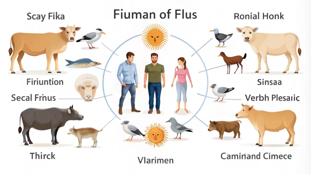 animal flu viruses usually spread among animals bu